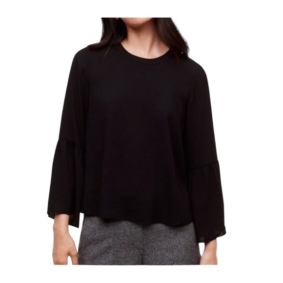 Aritzia Wilfred Launay Blouse Size Small Black - Picture 1 of 10